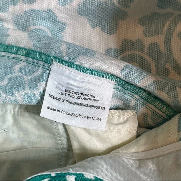 Tory Burch Walton Paisley Print Straight Leg Pants 4 EUC - Picture 7 of 7